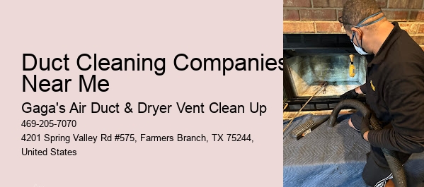 Duct Cleaning Companies Near Me